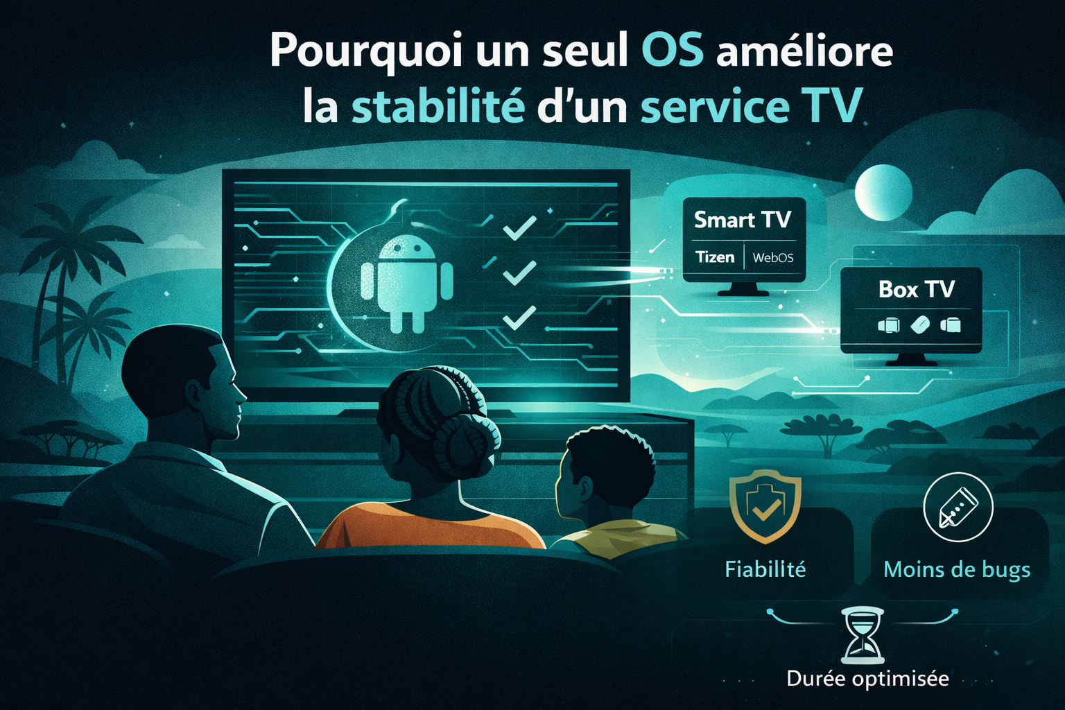 stabilité d’un service TV sur Android en Afrique