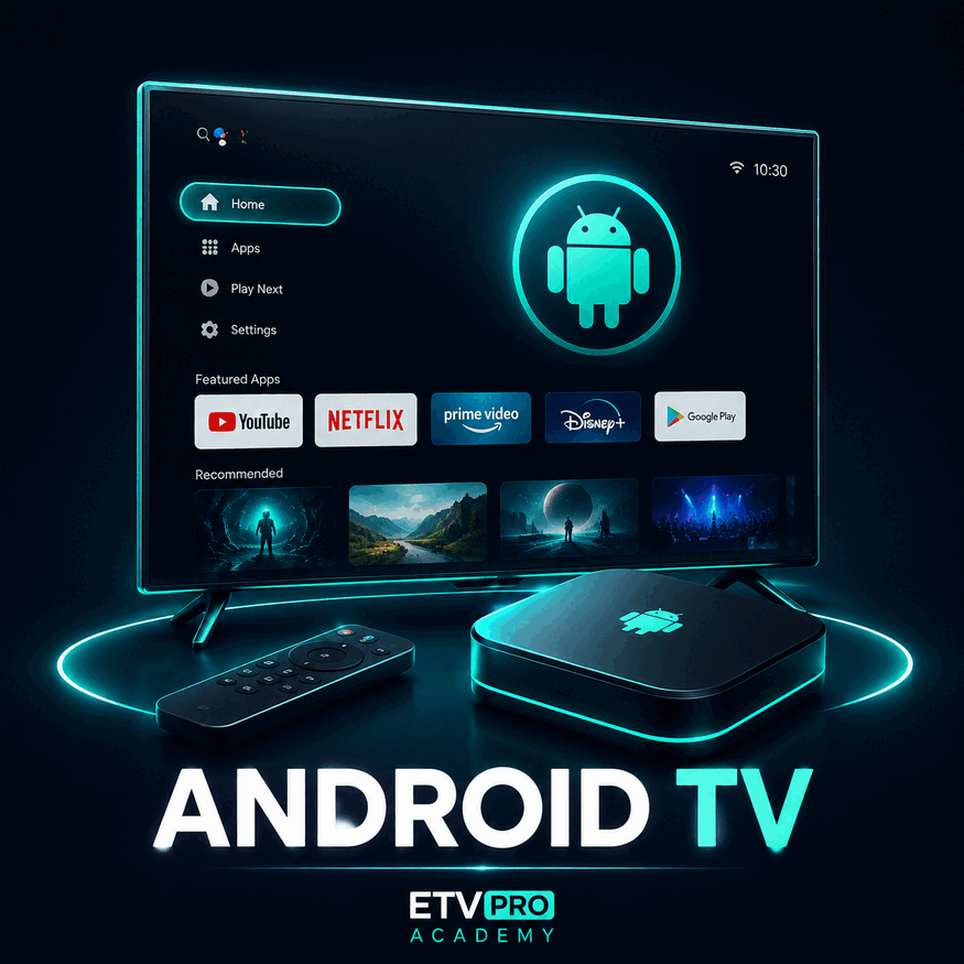 Illustration ETVPRO Academy pour Android TV