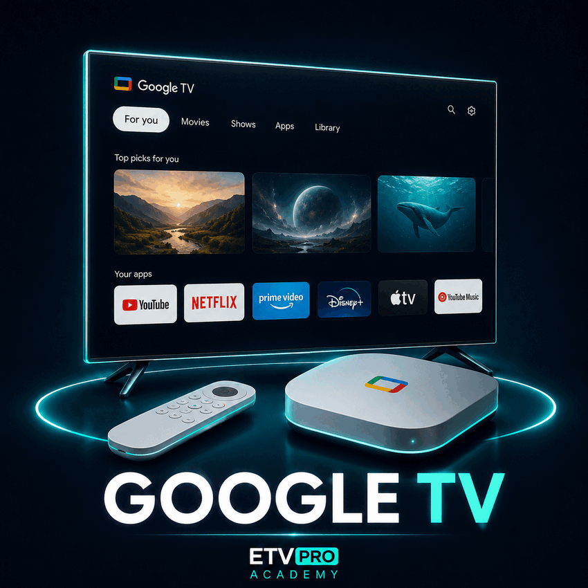 Illustration ETVPRO Academy pour Google TV